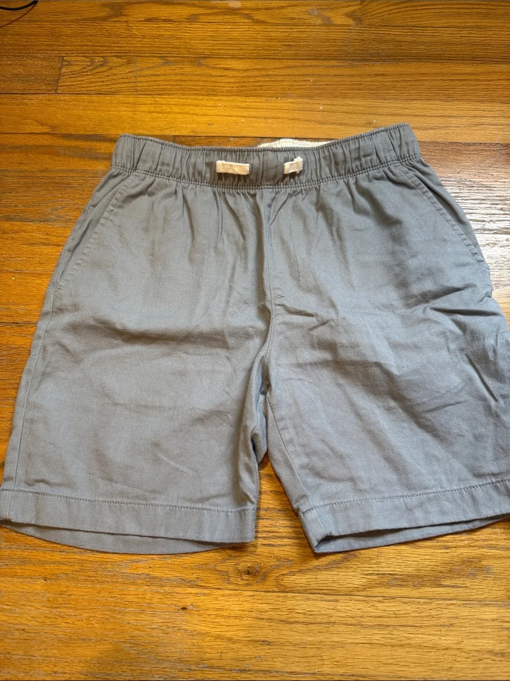 Crewcuts Gray Elastic-Waist chino Shorts